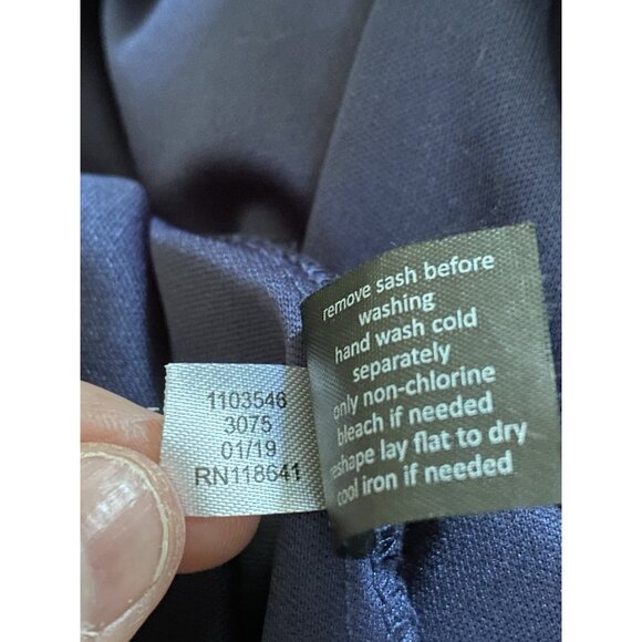 Lane Bryant Womens Size 26 Blue Floral Maxi Dress Sleeveless V-Neck - Picture 8 of 11